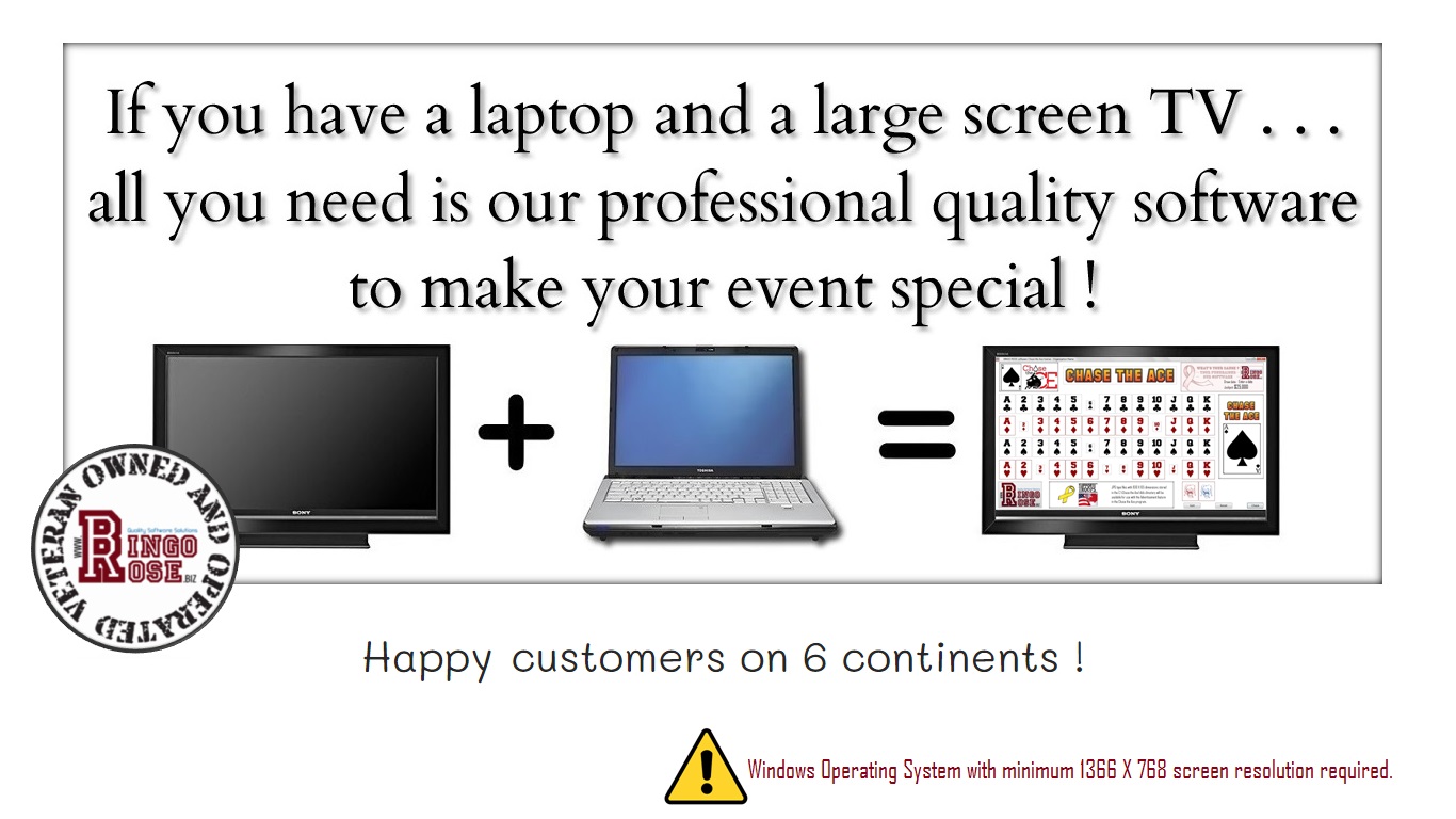 Cast the Chase the Ace software to the big screen.